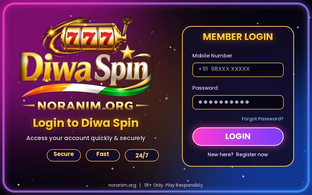 Diwa Spin App registration and login steps